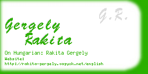 gergely rakita business card